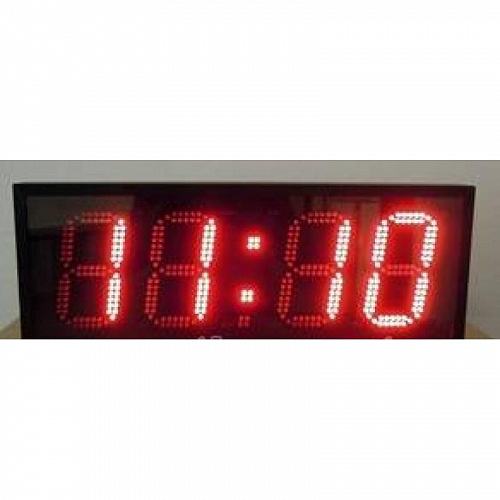 СВР-05-4В150Т Часы цифровые вторичные, (ЧЧ:ММ), высота символа 150мм, цвет индикации зеленый, с датчиком температу