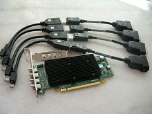 Графический адаптер дисплея Quad-DVI-D/PCI-E/M9148