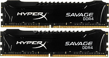 Модуль памяти KINGSTON HyperX Savage Black HX426C13SB2K2/16 DDR4 - 2x 8Гб 2666, DIMM, Intel XMP