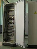 Шкаф управления одним вентилятором с плавным пуском ШУВ-1 (18,5 кВт; 400; 54; 12; MCD201)