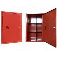 Шкаф для хранения  самоспасателей СПИ-20 (Контейнер на 6 ун. изделий (красный) в сборке)
